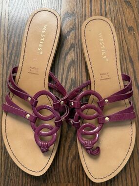 Westies Amelie Women's Burgundy Slide Sandals